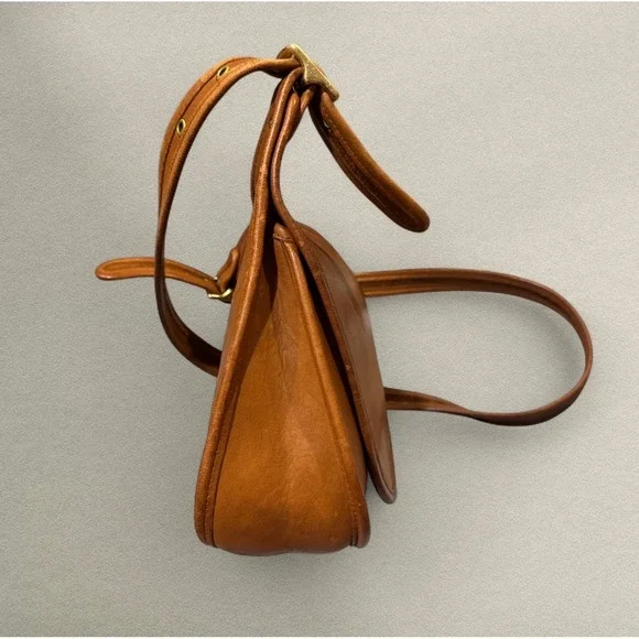 Coach Faiths Legacy Saddle Bag 9949 Brown Leather Made USA Vintage Cross Body - Picture 5 of 11